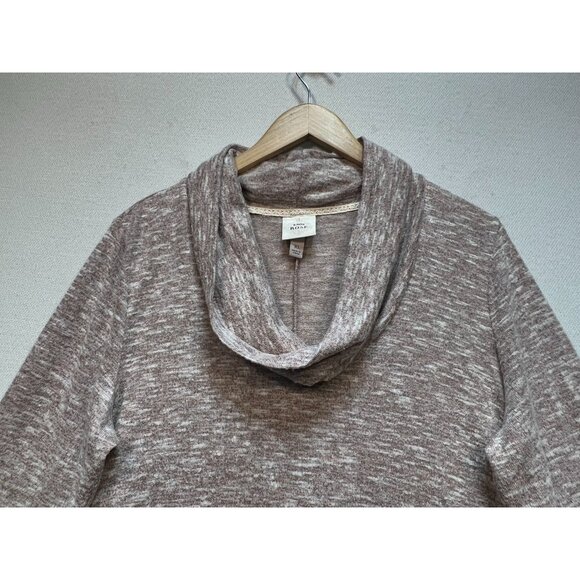 Knox Rose Women's Cowl Neck Pullover Sweater Knit Long Sleeve Size XL Pink Brown - Picture 5 of 12